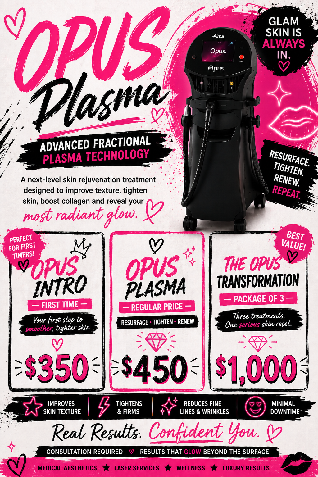 Opus Plasma Packages