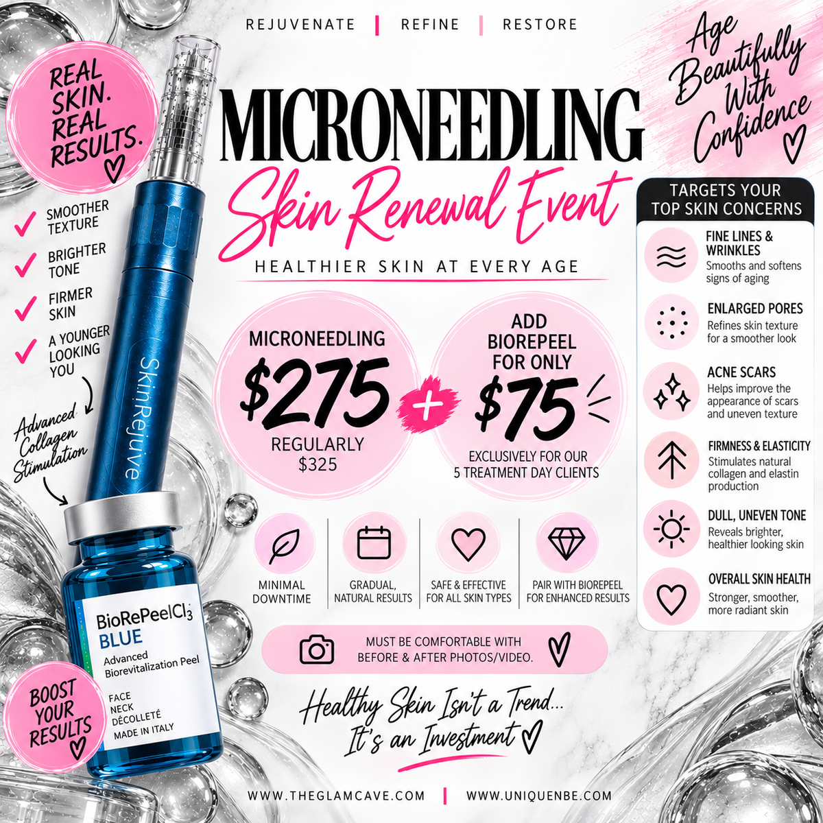 Rejuvenate • Refine • Restore: Microneedling