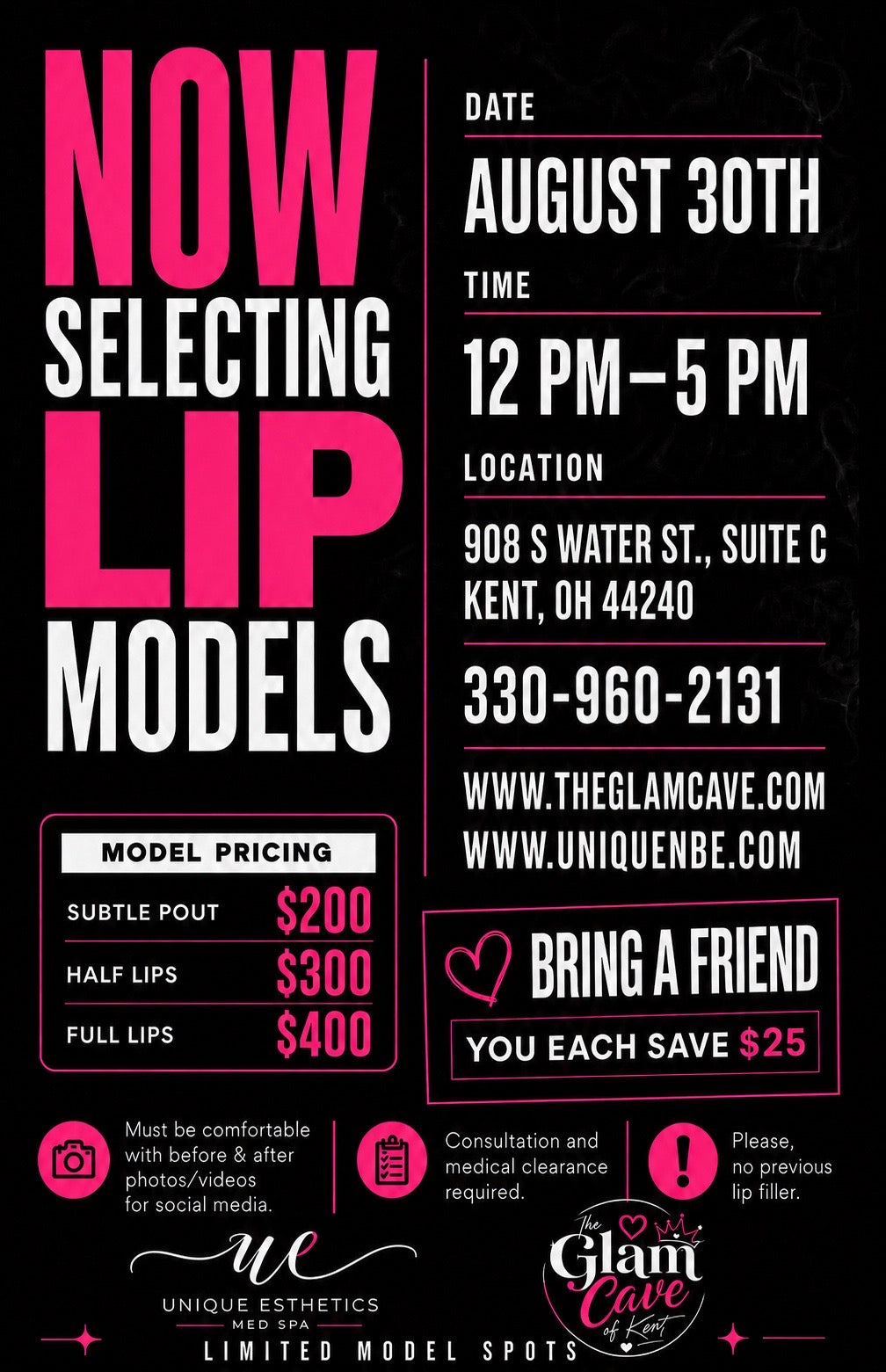 Model Call- Lip Filler