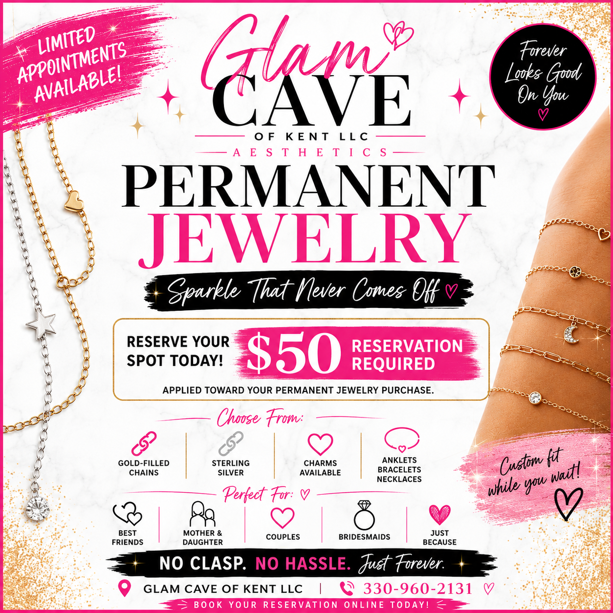 Permanent Jewelry Spot Reservation